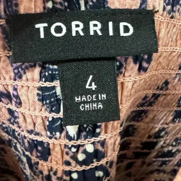 Torrid Sweetheart Challis Floral Dress Size 4X - Picture 4 of 5